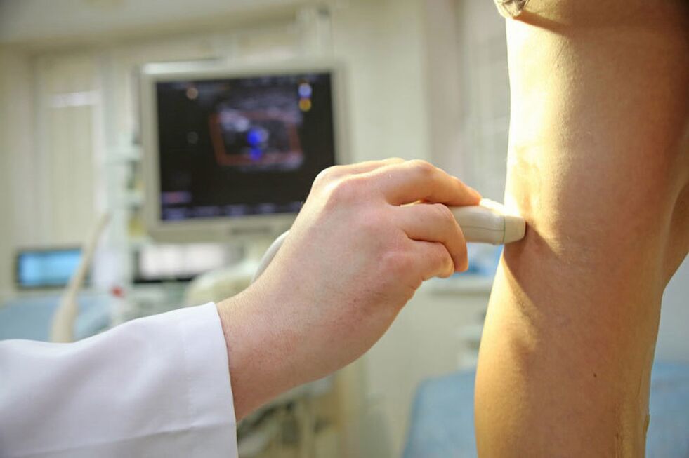 Vein ultrasound from the lower ends